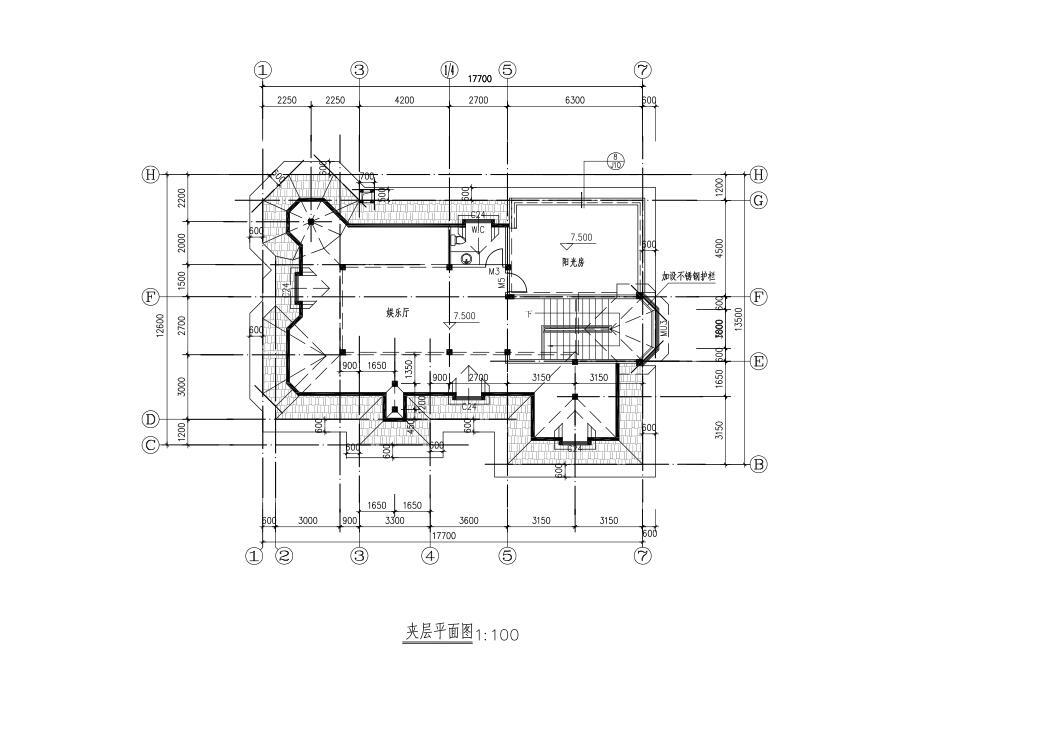 某二层别墅建筑结构方案图带效果图施工图下载【ID:149868105】