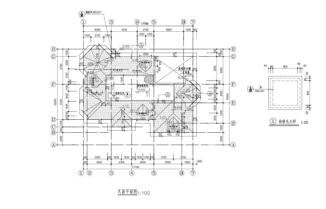 某二层别墅建筑结构方案图带效果图cad施工图下载【ID:168100174】