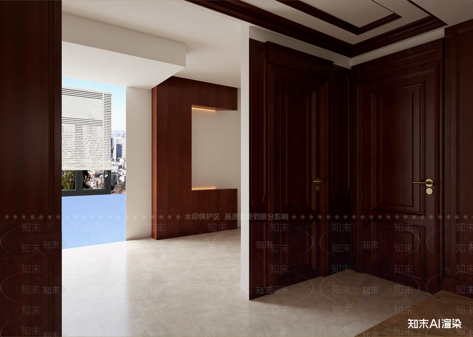 美式玄关3D模型下载【ID:1215096997】
