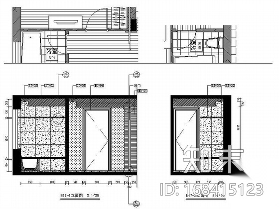 四层精品别墅设计装修图cad施工图下载【ID:168415123】