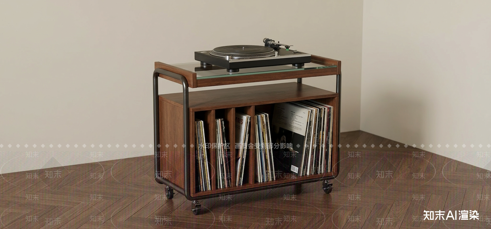 玻璃展示柜边几3D模型下载【ID:1227533728】