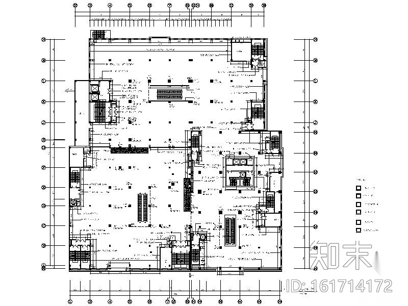 [辽宁]某大型百货商场第四层室内装修图cad施工图下载【ID:161714172】