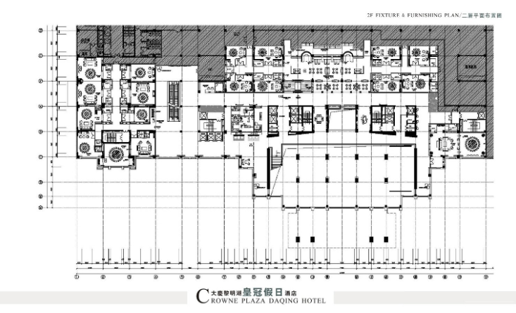 大庆黎明湖皇冠假日酒店设计方案（含效果图）cad施工图下载【ID:161851187】