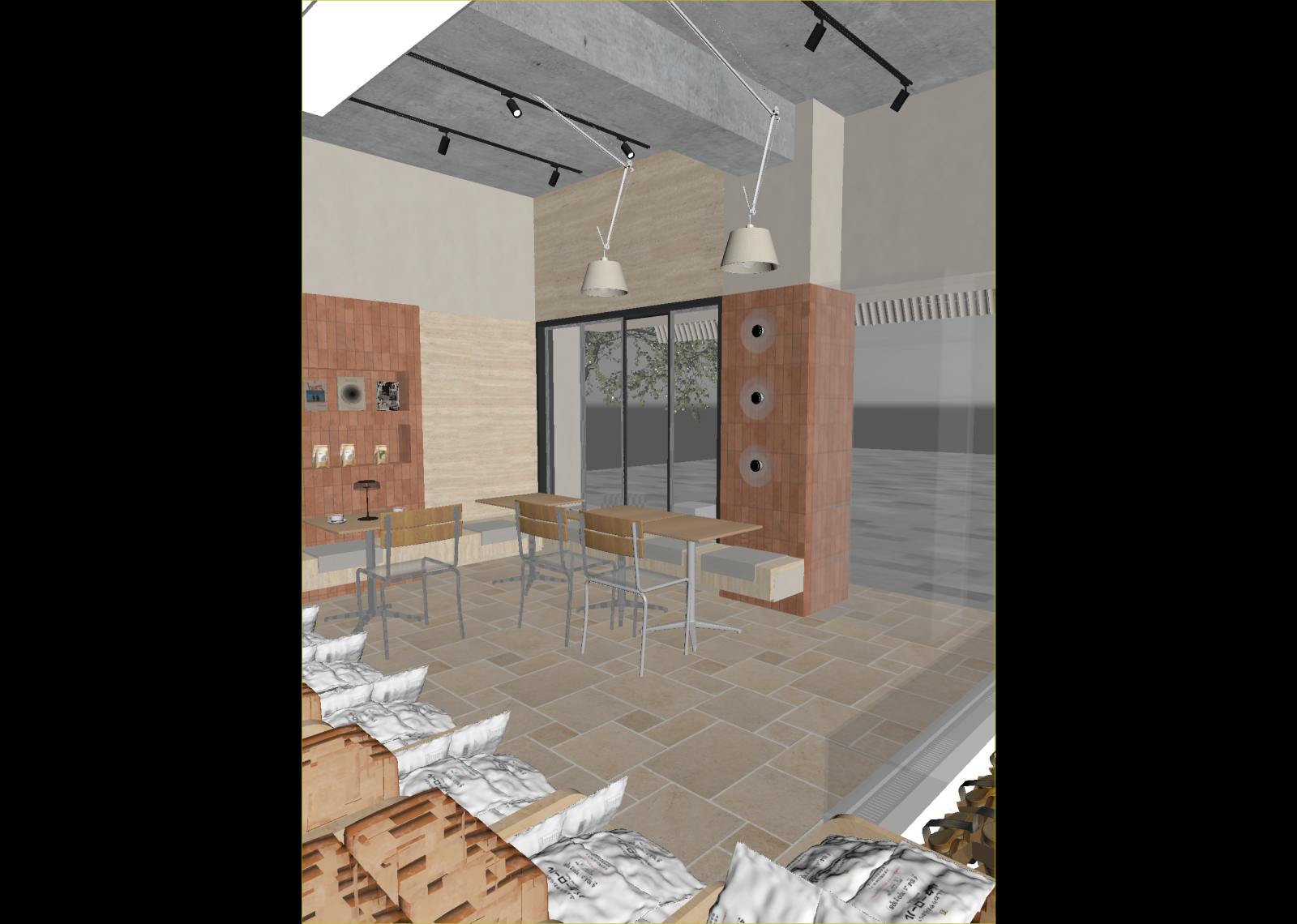 现代咖啡厅3D模型下载【ID:1215124353】