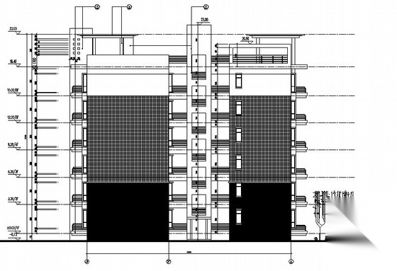 某六层塔式住宅建筑施工图(何镜堂作品)cad施工图下载【ID:149815136】