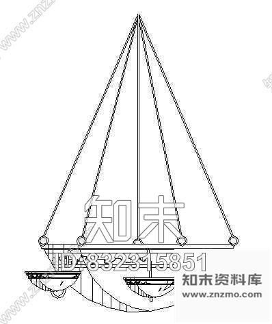 吊灯图块2cad施工图下载【ID:832315851】