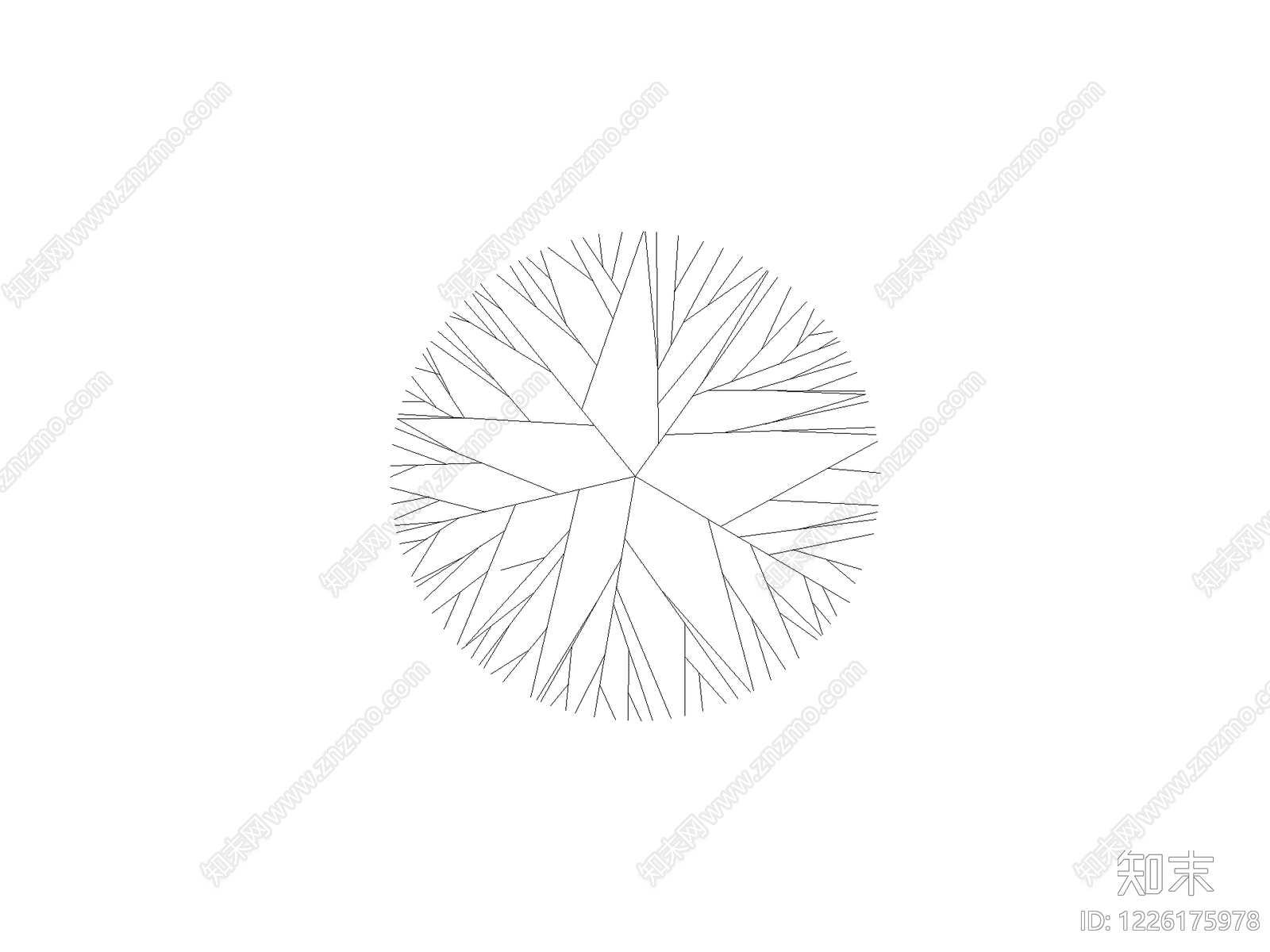 乔木种植CAD图纸