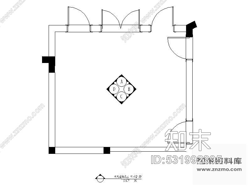 施工图别墅儿童游戏区装修图施工图下载【ID:531992395】