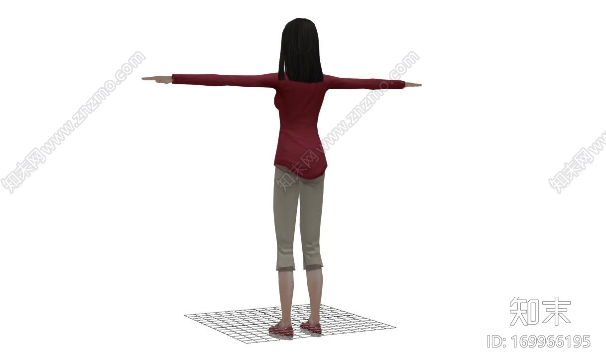 美丽的女孩CG模型下载【ID:169966195】