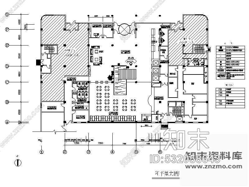 施工图北京某大酒店装修图(含效果)cad施工图下载【ID:532058643】