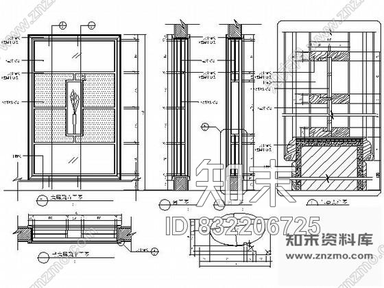 图块/节点样板间书房屏风详图施工图下载【ID:832206725】