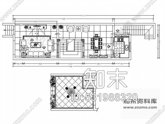 施工图现代精致三层别墅室内装修图含效果cad施工图下载【ID:531988320】