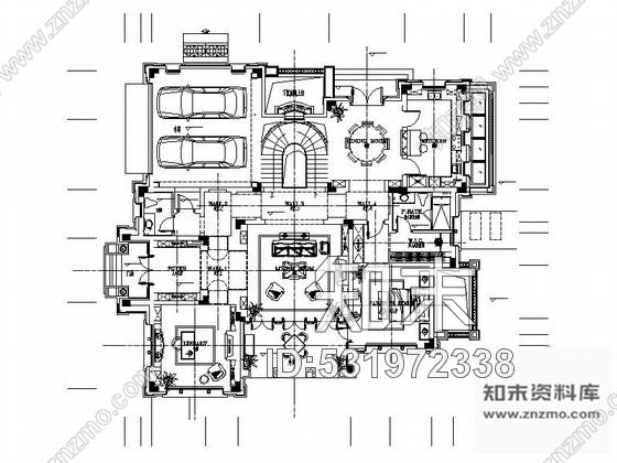 施工图浙江豪华美式风格两层别墅样板房室内装修施工图含实景效果图推荐！cad施工图下载【ID:531972338】