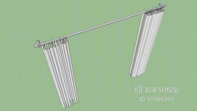 窗帘SU模型下载【ID:917942473】