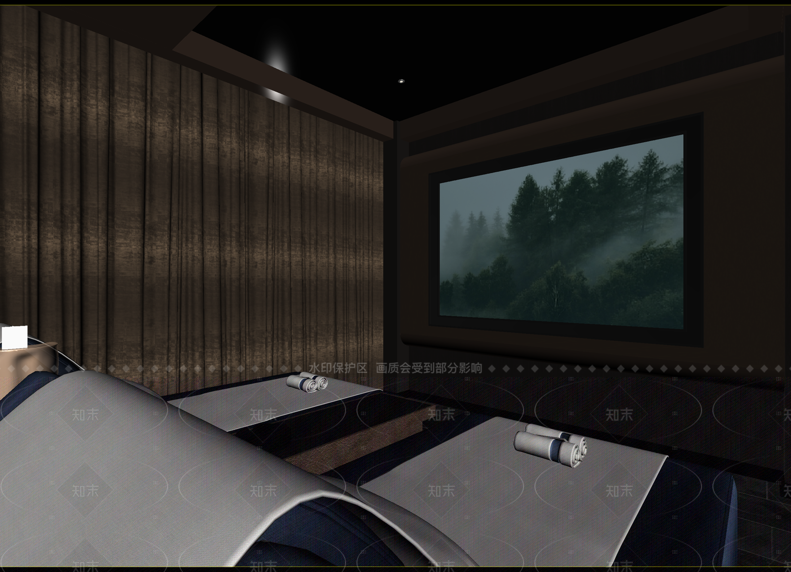 现代酒店客房3D模型下载【ID:1214987446】