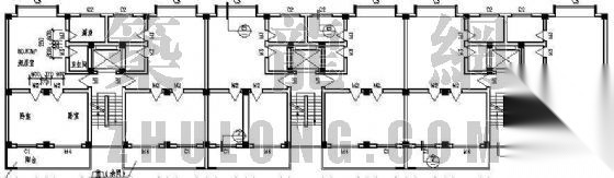 某框架住宅楼全套建筑施工图cad施工图下载【ID:149853178】