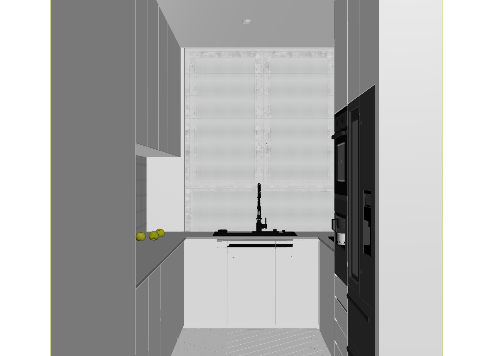 现代封闭式厨房3D模型下载【ID:1215003002】