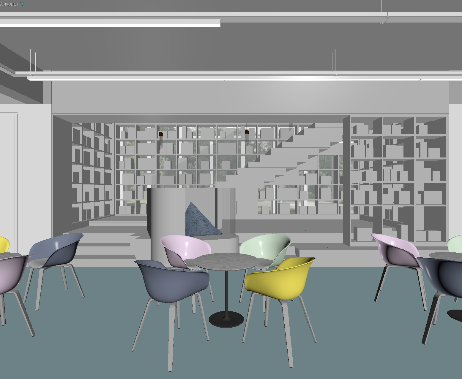 现代休息区3D模型下载【ID:1214363552】