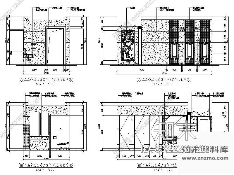 图块/节点酒店卫生间详图cad施工图下载【ID:832226720】