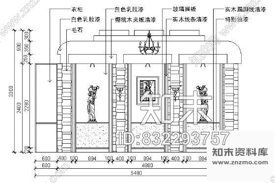 图块/节点餐厅包间立面cad施工图下载【ID:832293757】