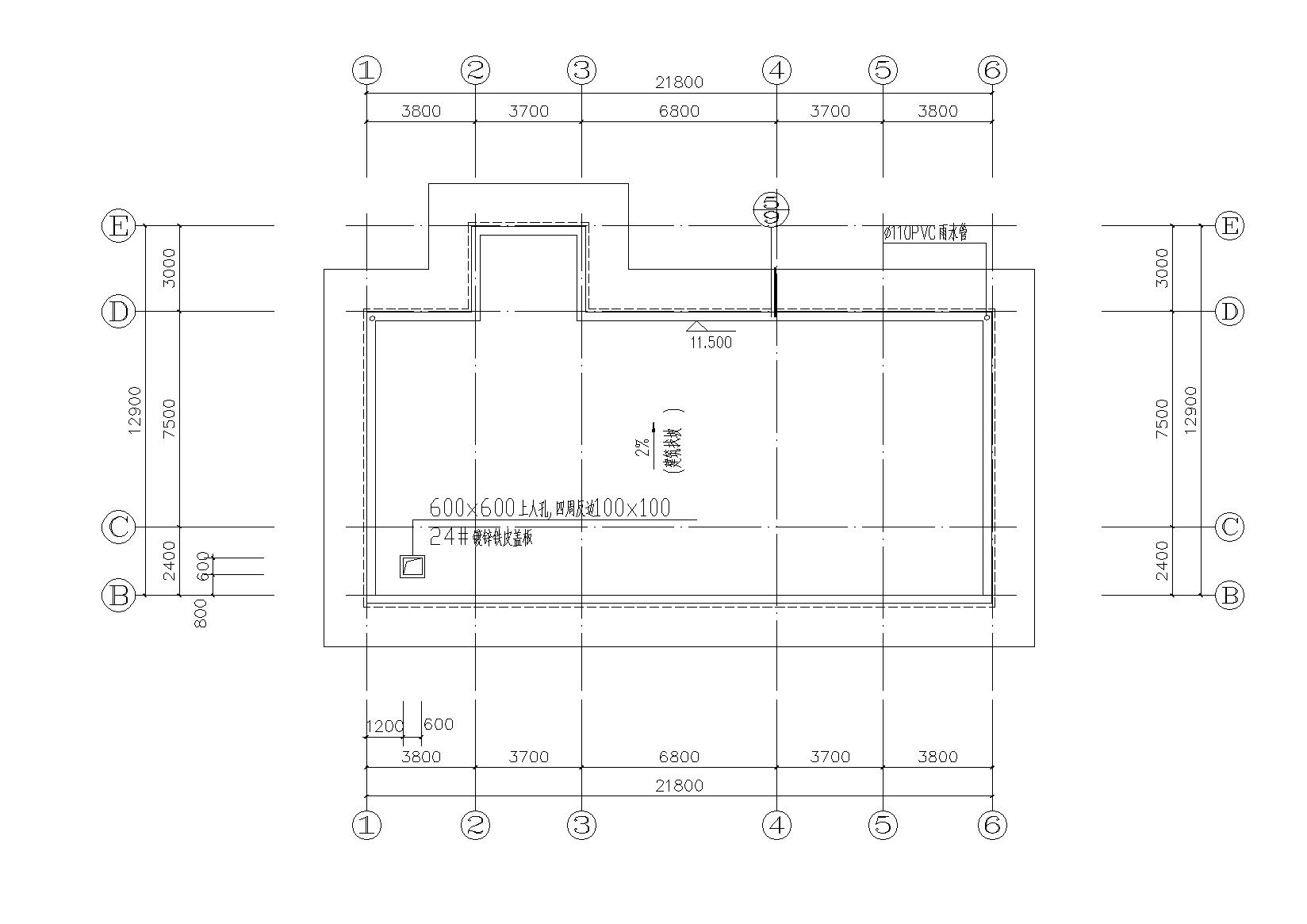 [广东]兴宁县三层小型社区活动中心建筑施工图cad施工图下载【ID:166565194】