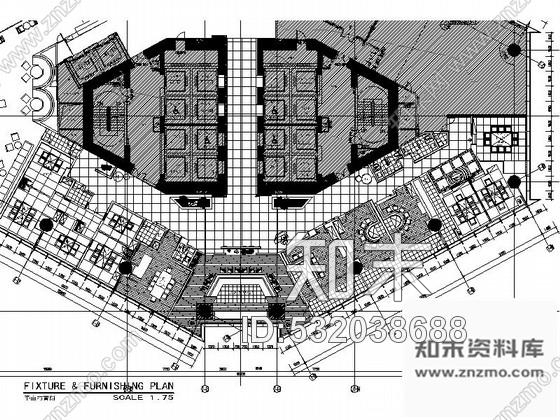 施工图福州首家国际白金五星级酒店日本餐厅施工图施工图下载【ID:532038688】