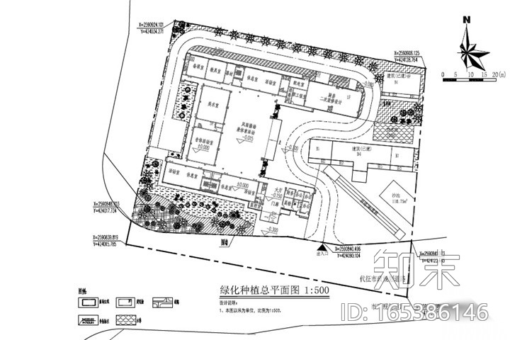 [广东]某镇中心幼儿园工程施工图cad施工图下载【ID:165386146】