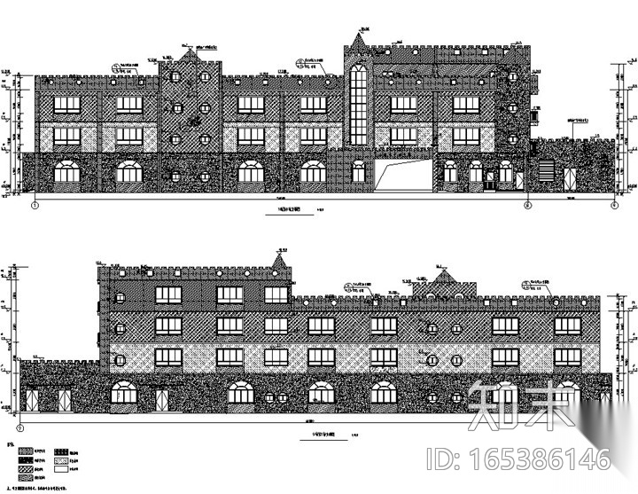 [广东]某镇中心幼儿园工程施工图cad施工图下载【ID:165386146】