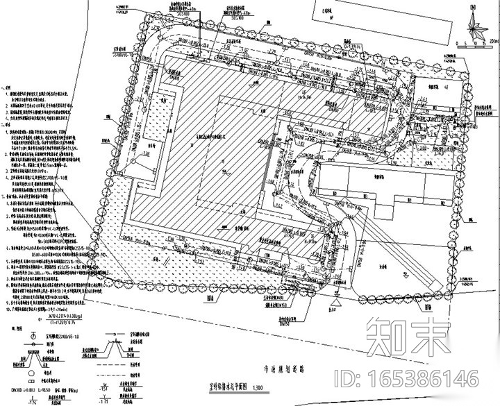 [广东]某镇中心幼儿园工程施工图cad施工图下载【ID:165386146】