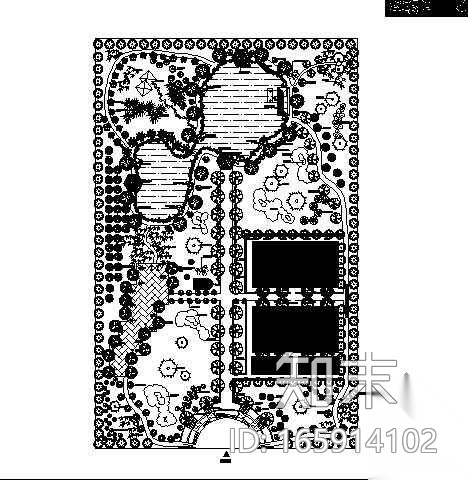 别墅绿化设计平面图6例cad施工图下载【ID:165914102】