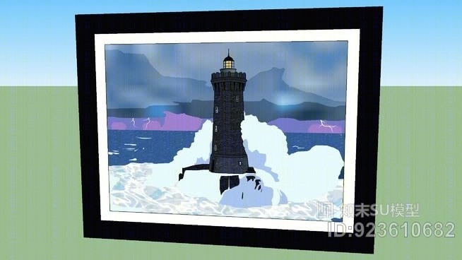 灯塔图片SU模型下载【ID:923610682】