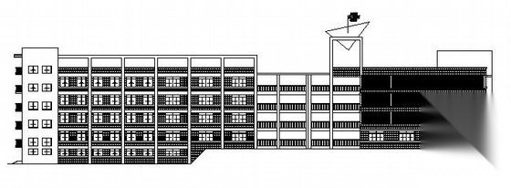 攀枝花某高校五层工业实训中心建筑施工图cad施工图下载【ID:151574107】