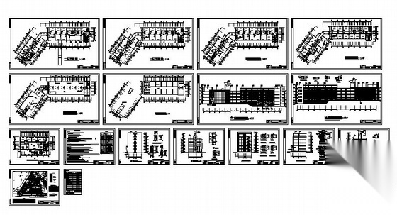 攀枝花某高校五层工业实训中心建筑施工图cad施工图下载【ID:151574107】