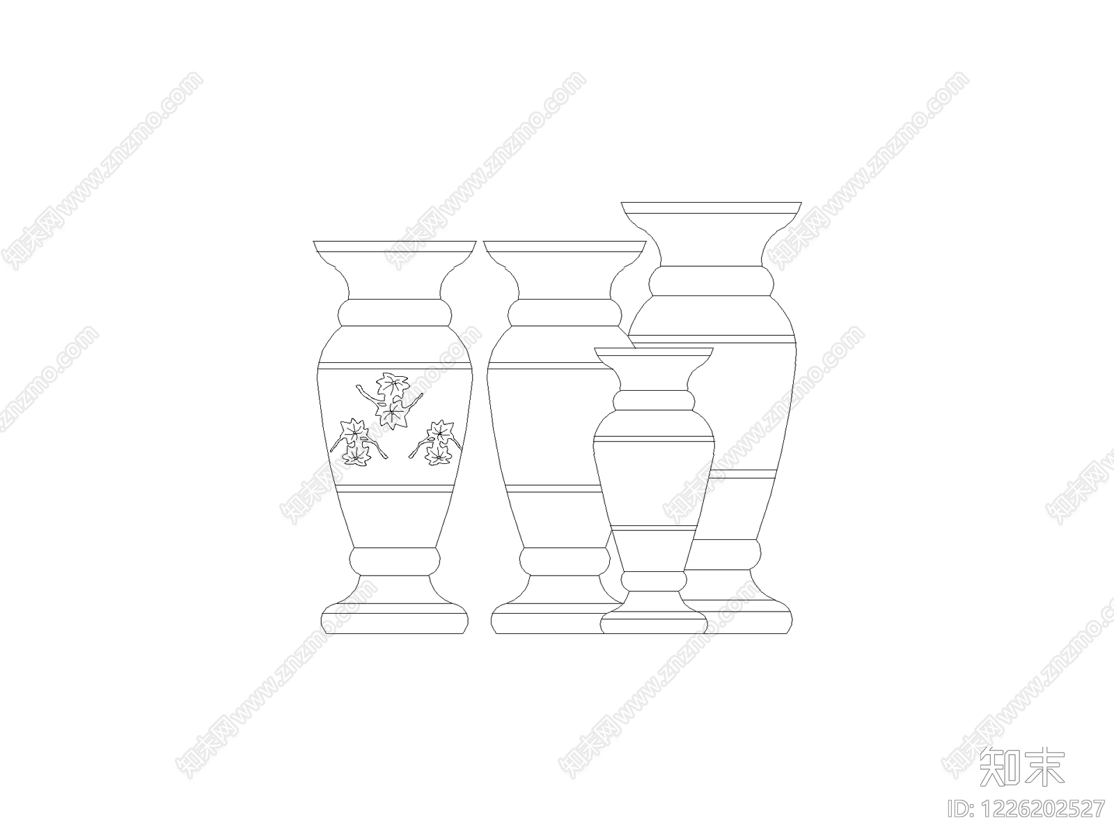 摆件cad施工图下载【ID:1226202527】