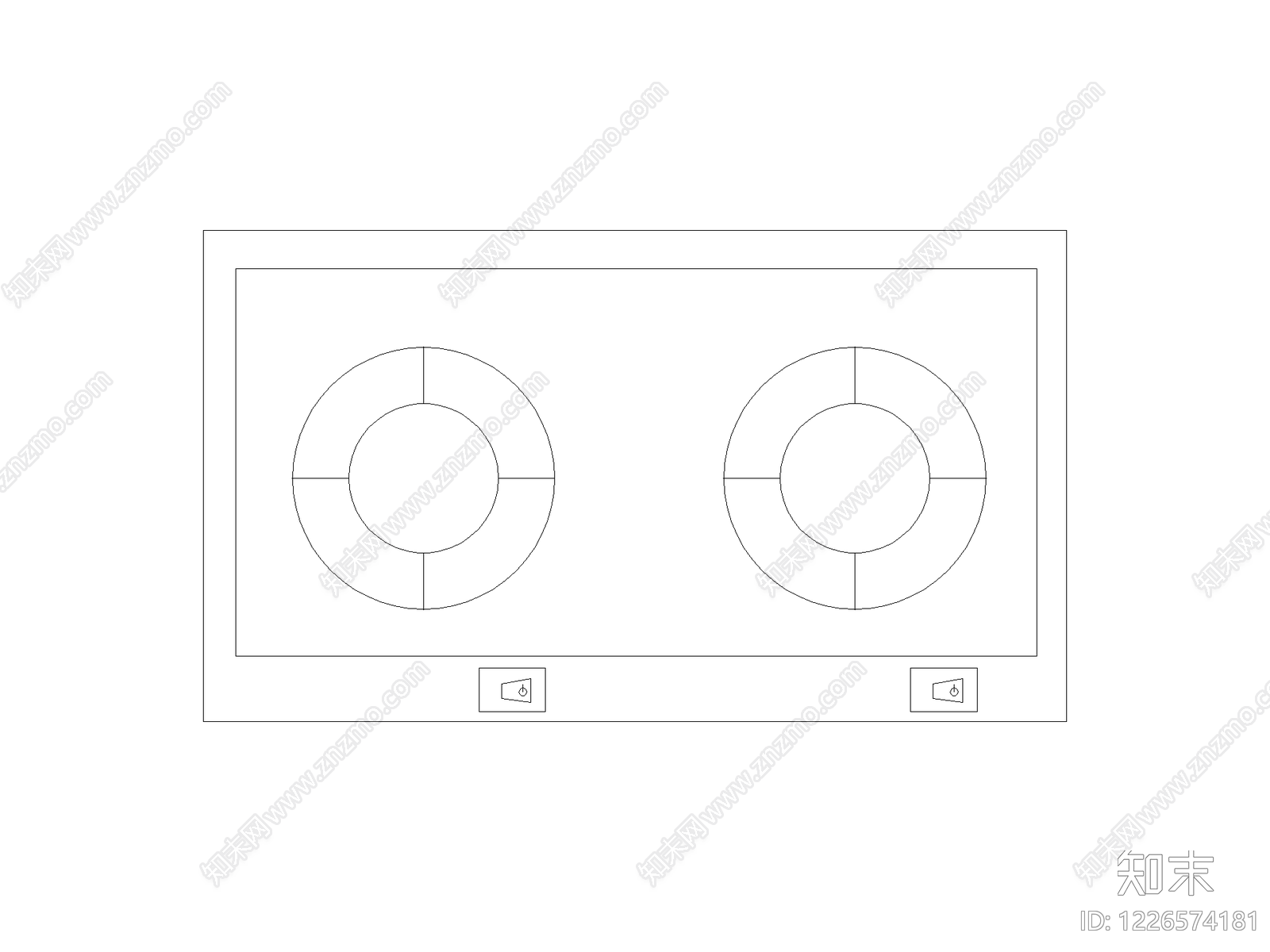 现代厨房设施CAD图纸