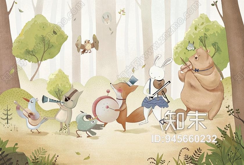 高清儿童壁画贴图下载【ID:945660232】