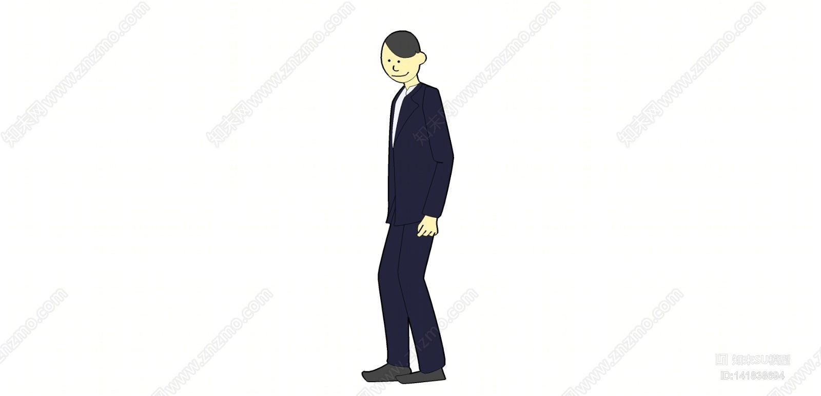 卡通男人SU模型下载【ID:141838694】