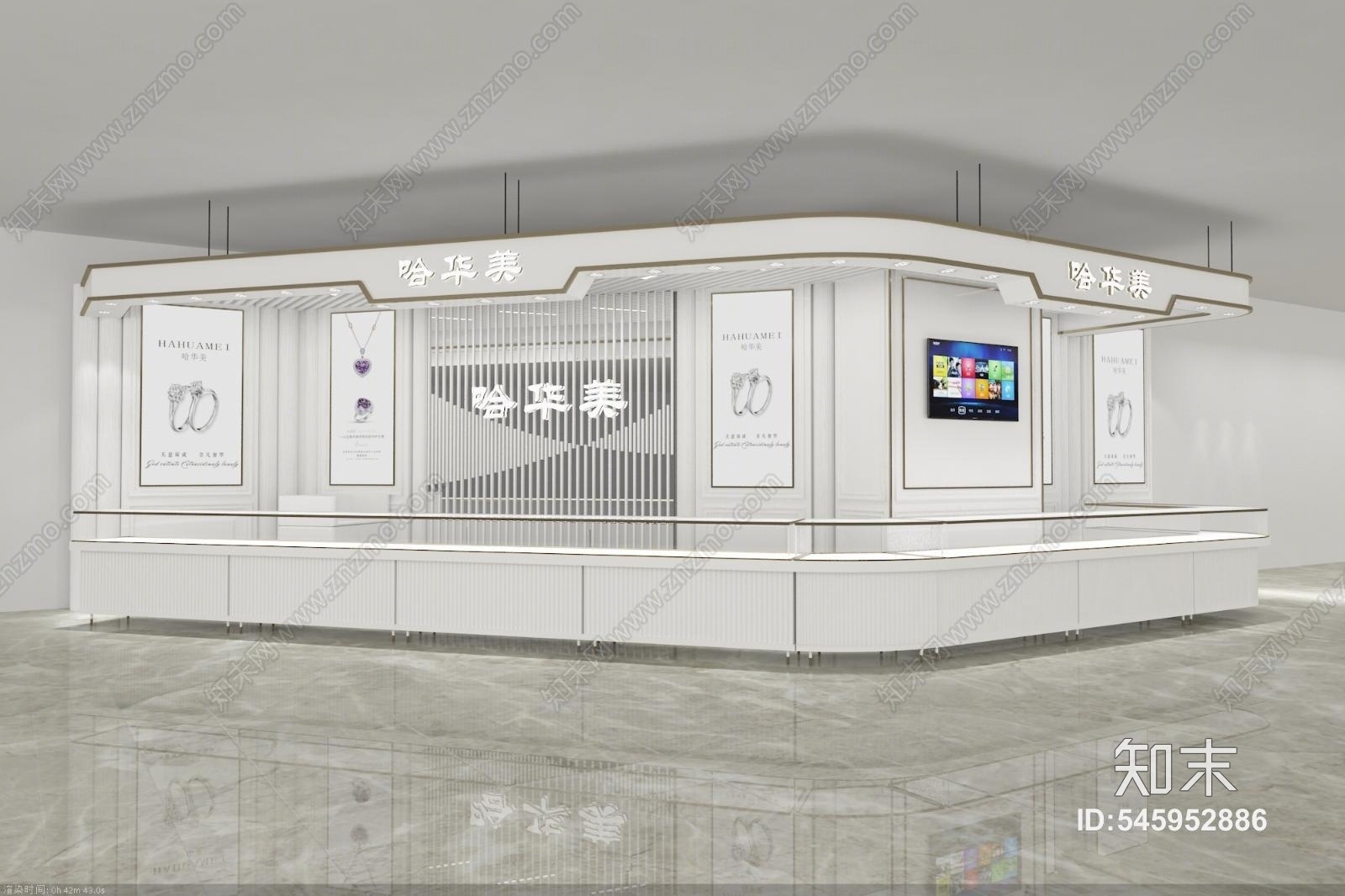 现代华美金店3D模型下载【ID:545952886】