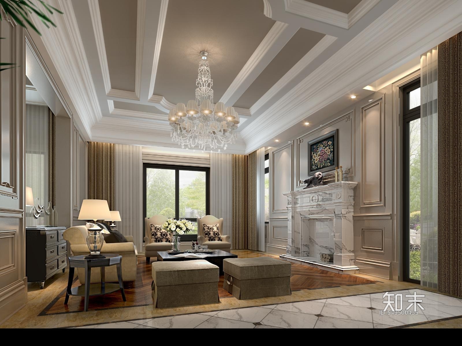 法式别墅施工图下载【ID:549500435】