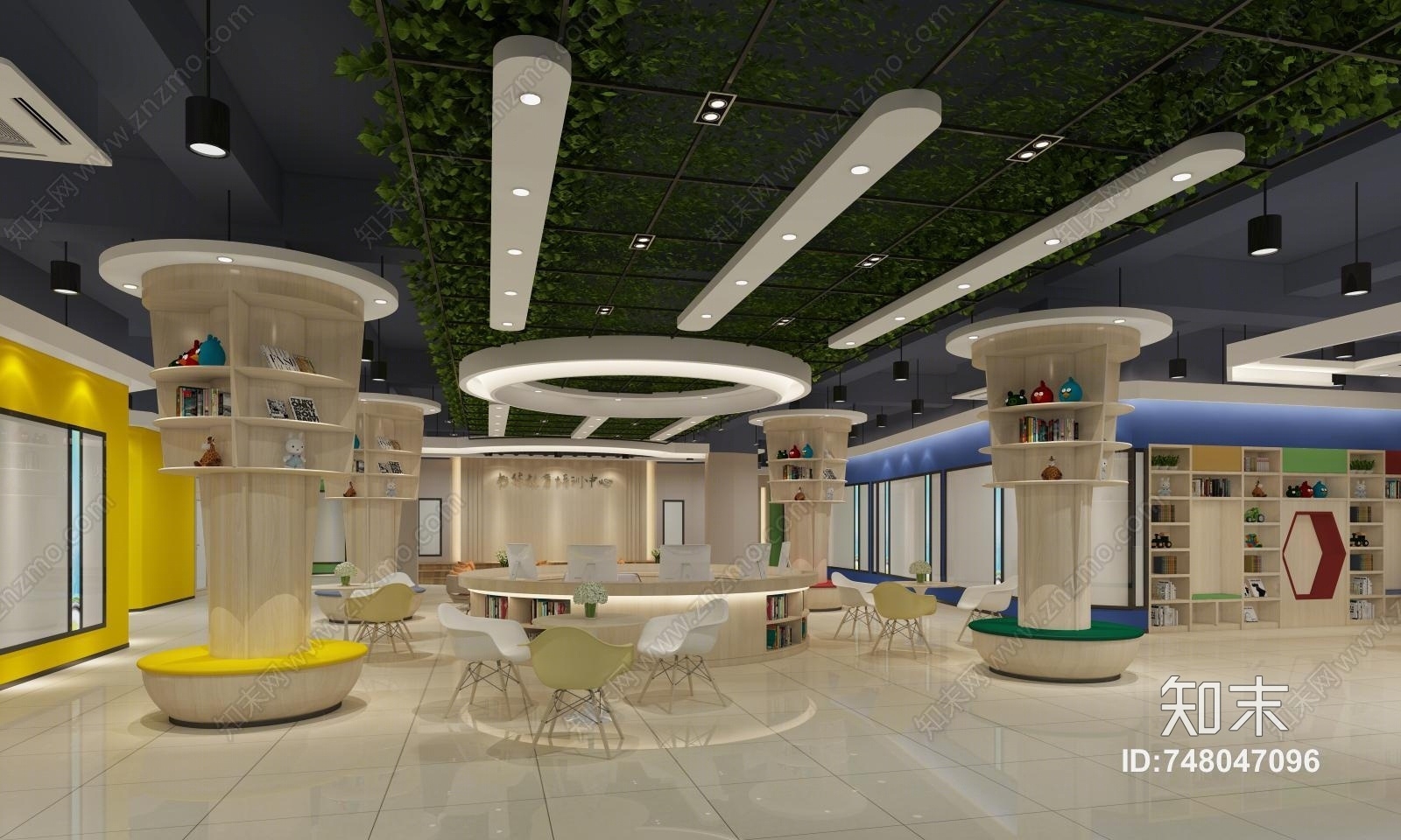 现代儿童书吧3D模型下载【ID:748047096】