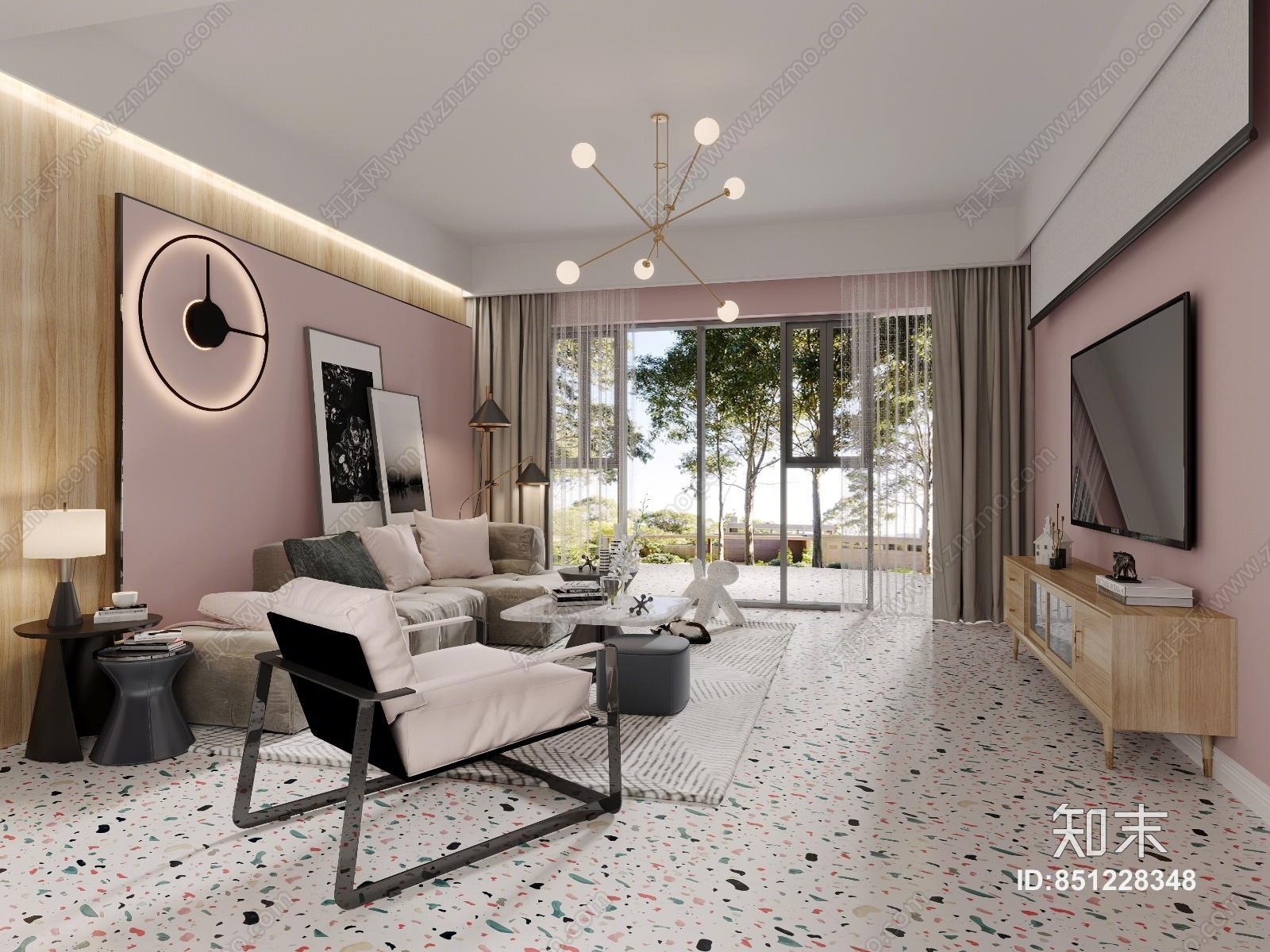 北欧工业客餐厅3D模型下载【ID:851228348】