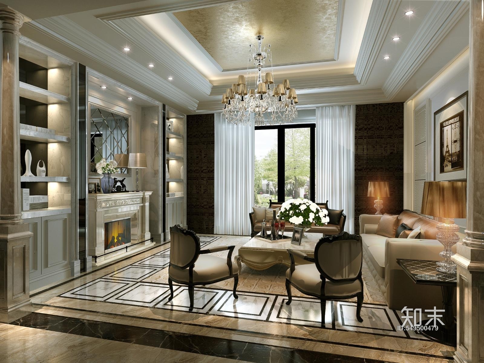 法式别墅施工图下载【ID:549500479】