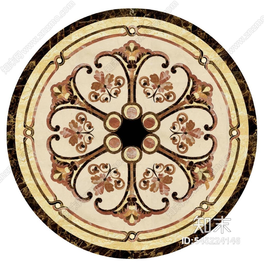 2019最新地面石材拼花贴图贴图下载【ID:545224146】