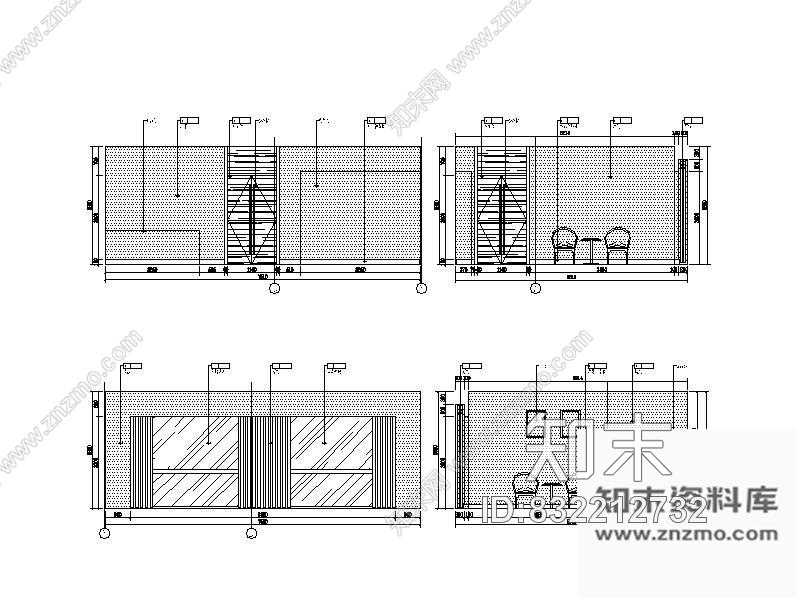 图块/节点斯诺克室立面图cad施工图下载【ID:832212732】