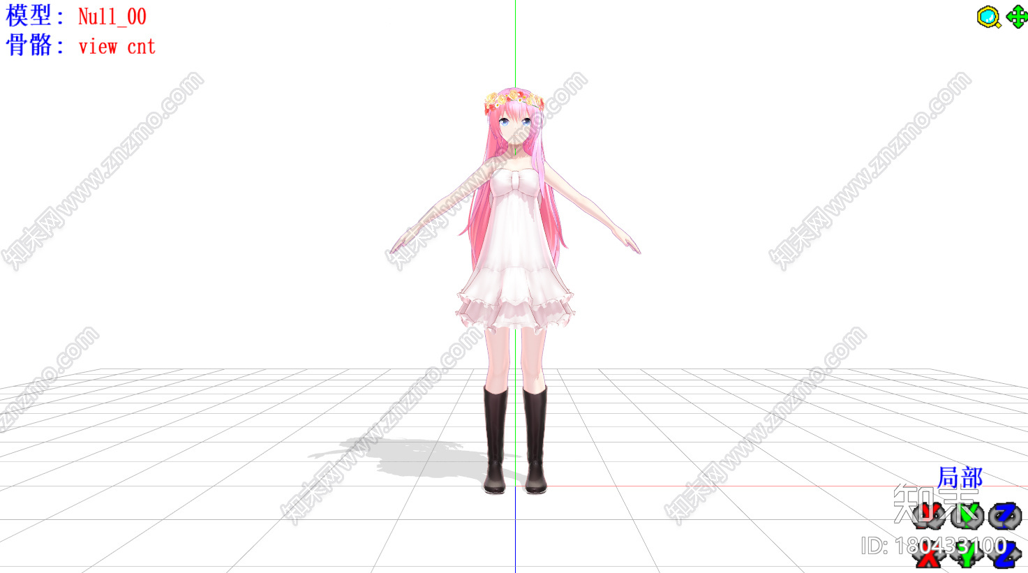 巡音Luka花环mmd模型下载【ID:180433100】