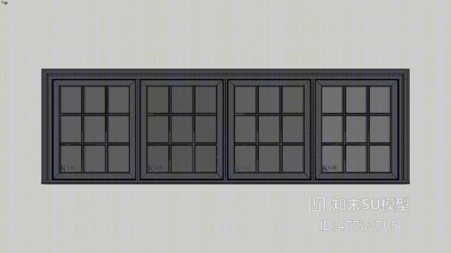 平开窗SU模型下载【ID:47733705】