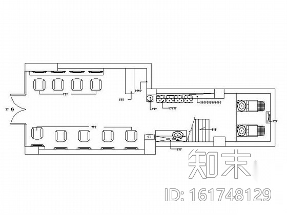 [湖北]时尚造型美发店室内装修图施工图下载【ID:161748129】