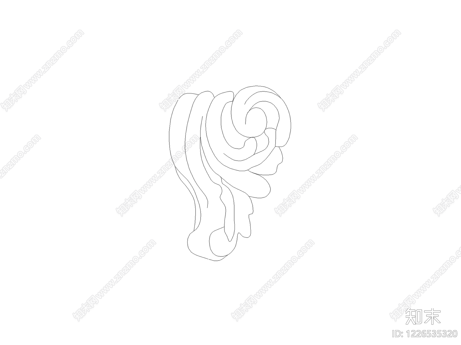 雕塑装饰构件CAD图纸