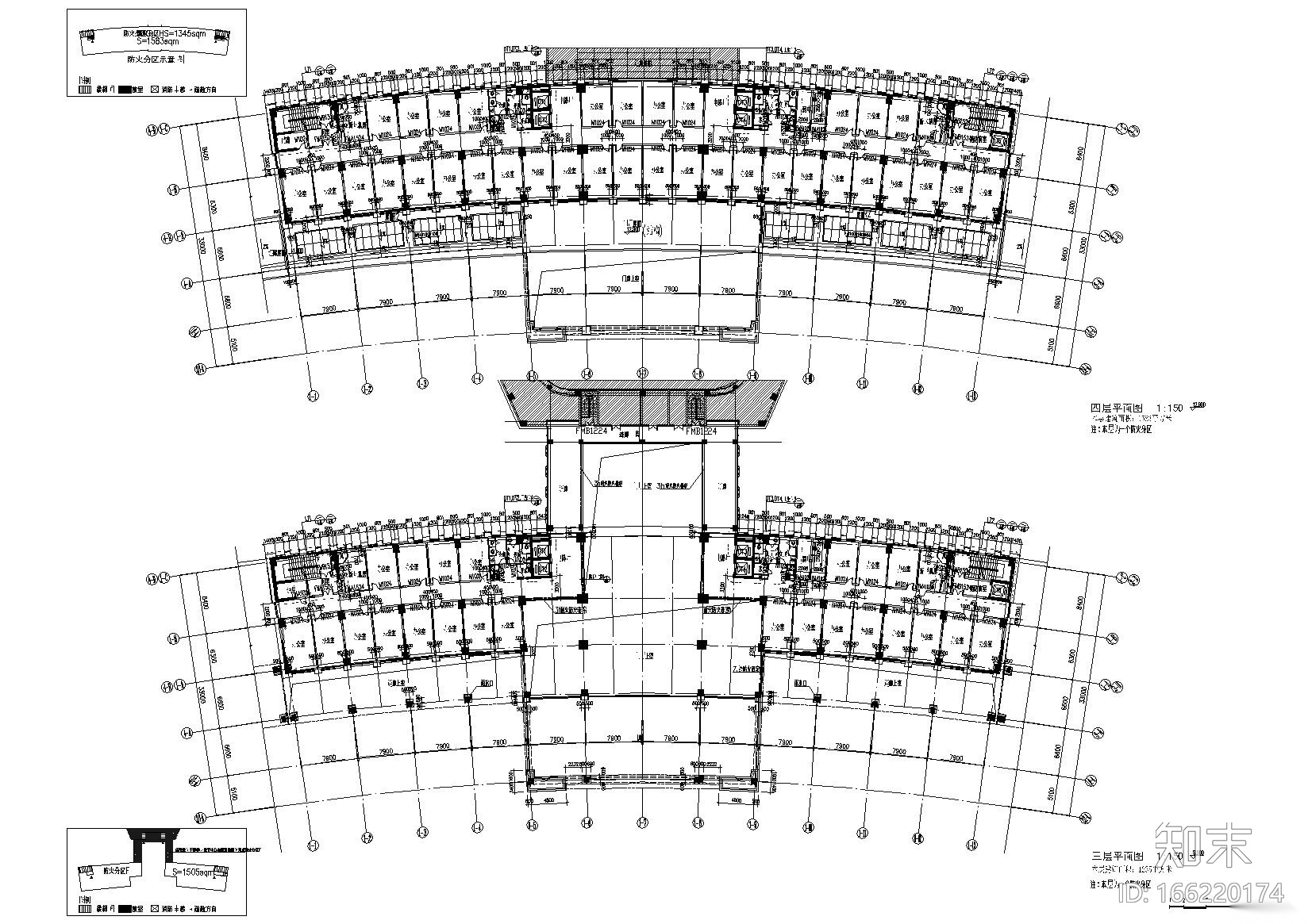 [江苏]启东市行政综合服务中心建筑施工图cad施工图下载【ID:166220174】