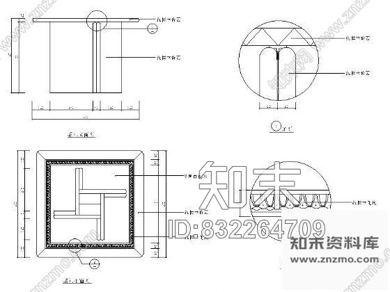 图块/节点茶几详图cad施工图下载【ID:832264709】